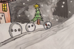 Respublikinio priešmokyklinio amžiaus vaikų ir pradinių klasių mokinių virtualaus piešinių konkurso ,,Žiemos magija“ darbų paroda