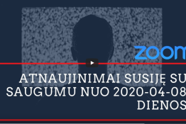 Zoom aplinkos, mygtukų atnaujinimai susiję su saugumu! Nuo 2020-04-08
